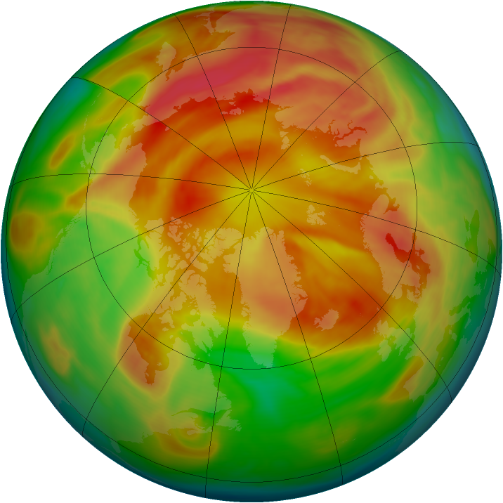 Arctic ozone map for 06 April 2006